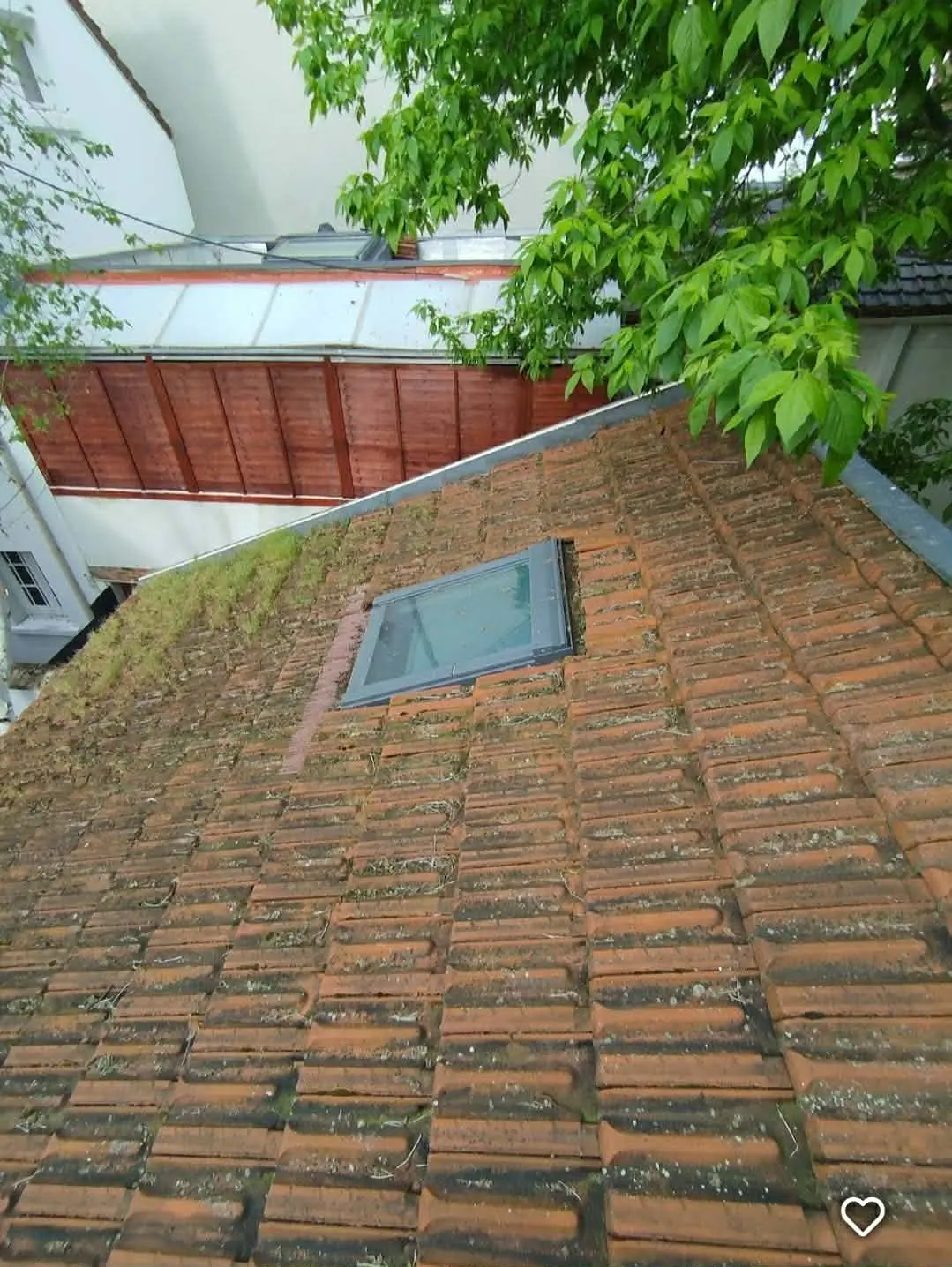 Réfection de la couverture, avant travaux